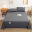 Bed Sheet Cover 120x210cm Solid Twin Size Bed Sheets Beds Fabric Single Double Sheet Home Sheets for Bed Flat Bed Sheet - Slobuy