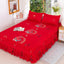 Bed Sheets Fashion Modern Washed Bedroom Comfortable Skin-friendly Mattress Bedspread Luxury Dormitory Bedding Queen King Size - Slobuy