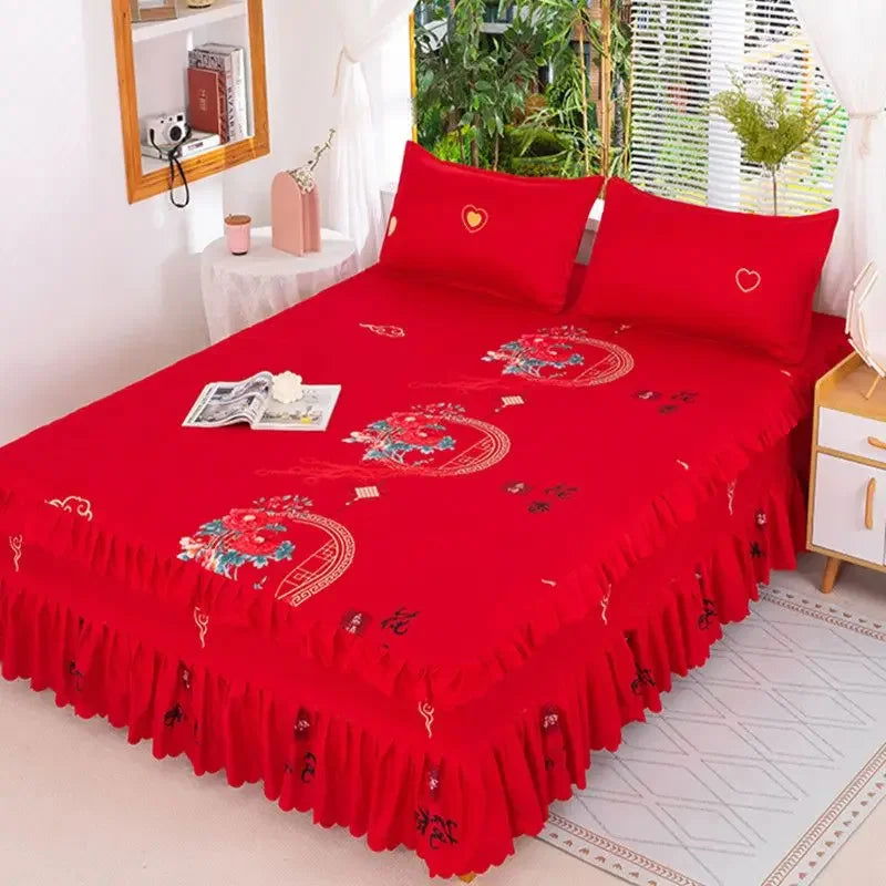 Bed Sheets Fashion Modern Washed Bedroom Comfortable Skin-friendly Mattress Bedspread Luxury Dormitory Bedding Queen King Size - Slobuy
