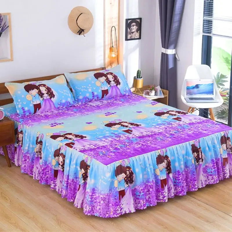 Bed Sheets Fashion Modern Washed Bedroom Comfortable Skin-friendly Mattress Bedspread Luxury Dormitory Bedding Queen King Size - Slobuy