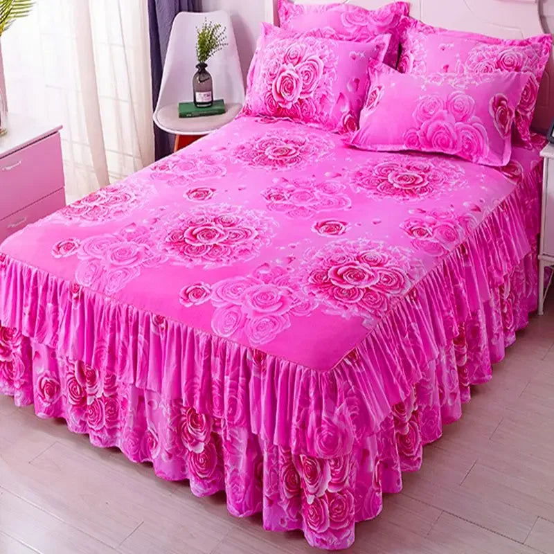 Bed Sheets Fashion Modern Washed Bedroom Comfortable Skin-friendly Mattress Bedspread Luxury Dormitory Bedding Queen King Size - Slobuy