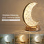 Bedroom Crystal Touch Dimming Night Light Girls Room Home Decor Aesthetics USB Bedside LED Ambient Table 3d Moon Lamp - Slobuy
