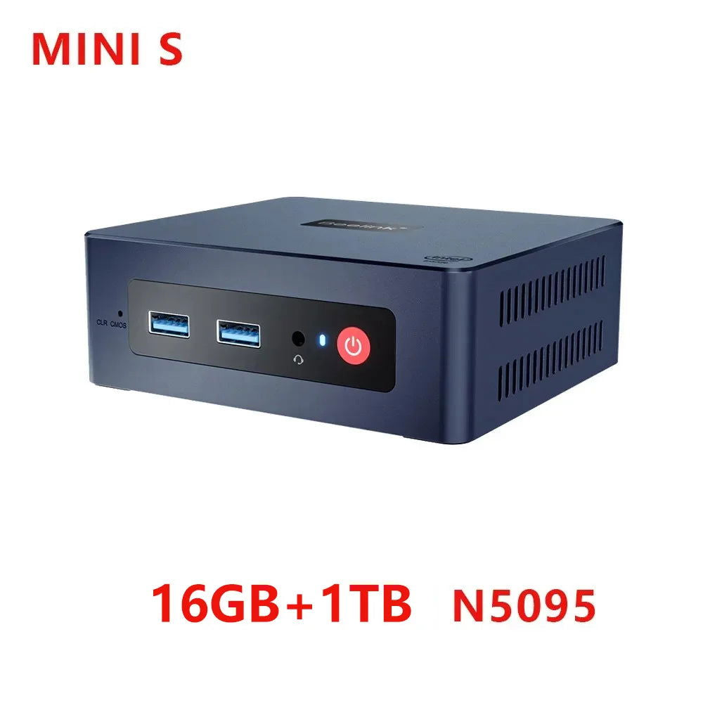 Beelink Mini S12 Pro N95 N100 MINI PC Windows 11 Pro DDR4 8GB 256GB 16GB 500GB WIFI BT Gaming Computer MINI S N5095 8GB 128GB - Slobuy