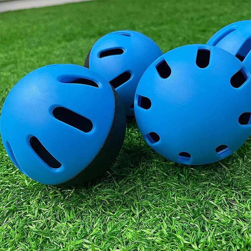 Beginner Plastic Baseball Practice Balls 16 Hole Air Flow Balls Indoor And Outdoor Lightweight Hitting Training Softballs - Slobuy