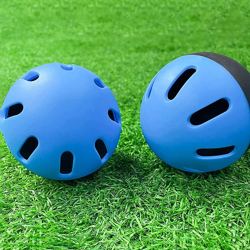 Beginner Plastic Baseball Practice Balls 16 Hole Air Flow Balls Indoor And Outdoor Lightweight Hitting Training Softballs - Slobuy