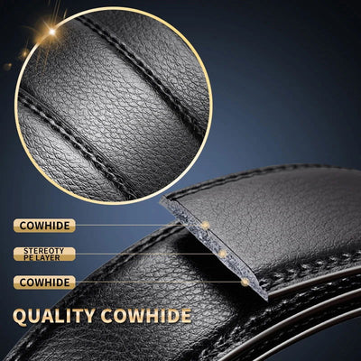 Belts Famous Brand Belt Men Mens Belts Quality Genuine Luxury Leather Belt For Men Belt Male Strap Male Metal Automatic Buckle - Slobuy