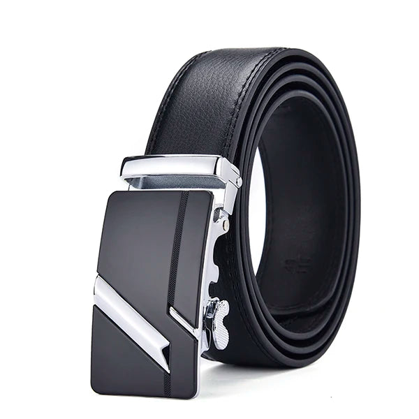 Belts Famous Brand Belt Men Mens Belts Quality Genuine Luxury Leather Belt For Men Belt Male Strap Male Metal Automatic Buckle - Slobuy