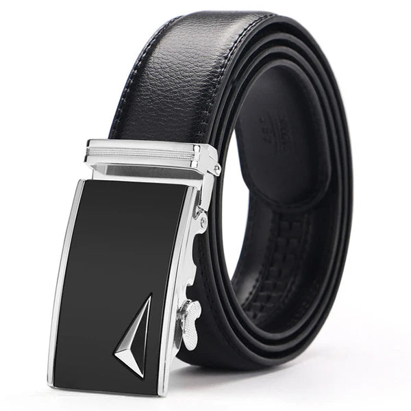 Belts Famous Brand Belt Men Mens Belts Quality Genuine Luxury Leather Belt For Men Belt Male Strap Male Metal Automatic Buckle - Slobuy