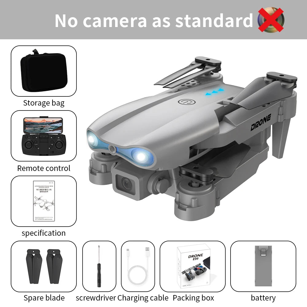 Best-selling Drone E99 Folding drones con cámara Professional HD Dual Aerial Photography Four-axis flight Remote Control Drones - Slobuy