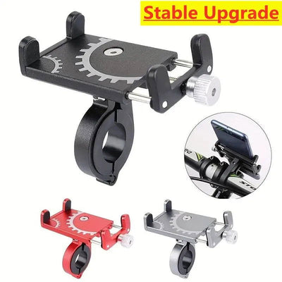 Bicycle Phone Holder Mount Universal Mobile Cell GPS Metal Riding MTB Motorcycle Stand Bracket Bike Moto Handlebar Antislip Clip - Slobuy