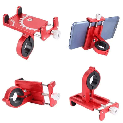 Bicycle Phone Holder Mount Universal Mobile Cell GPS Metal Riding MTB Motorcycle Stand Bracket Bike Moto Handlebar Antislip Clip - Slobuy