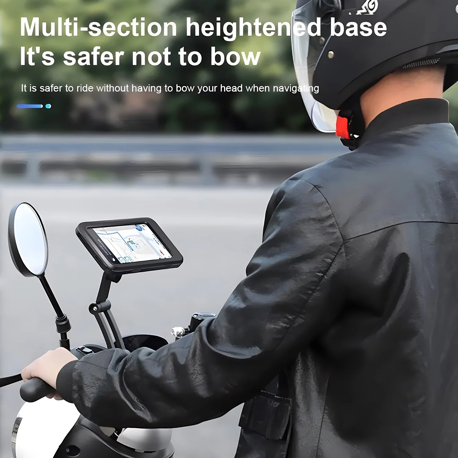 Bicycle Phone Holder Waterproof Phone Box Touch Screen Cases Bike Motor Motorcycle Handlebar Cellphones GPS Stand Rotate Fold - Slobuy
