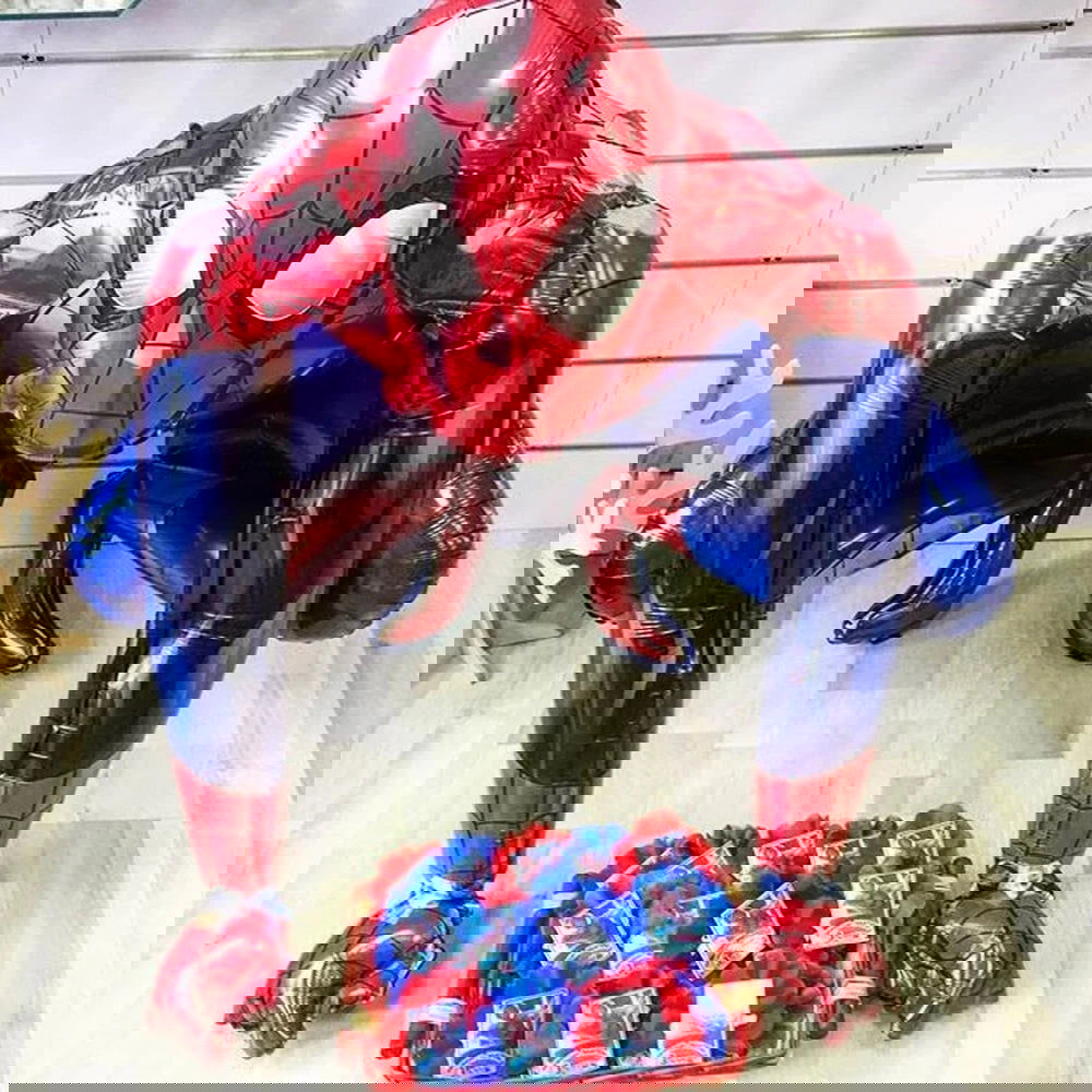 Big 3D Spiderman Iron Man Hero Aluminum Foil Balloons Birthday Party Decorations Kids Cartoon Baby Shower Supplies Gift Globos - Slobuy