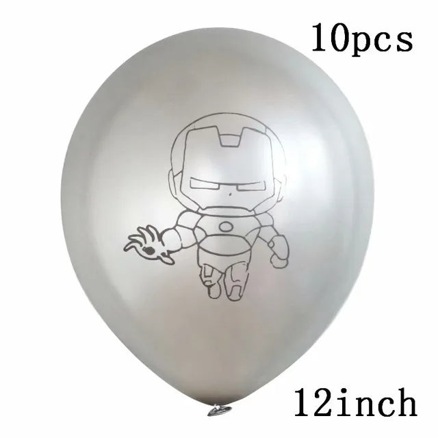 Big 3D Spiderman Iron Man Hero Aluminum Foil Balloons Birthday Party Decorations Kids Cartoon Baby Shower Supplies Gift Globos - Slobuy