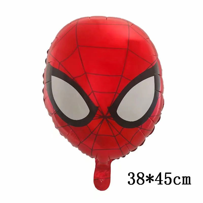 Big 3D Spiderman Iron Man Hero Aluminum Foil Balloons Birthday Party Decorations Kids Cartoon Baby Shower Supplies Gift Globos - Slobuy