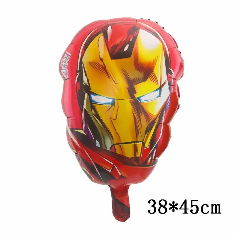 Big 3D Spiderman Iron Man Hero Aluminum Foil Balloons Birthday Party Decorations Kids Cartoon Baby Shower Supplies Gift Globos - Slobuy