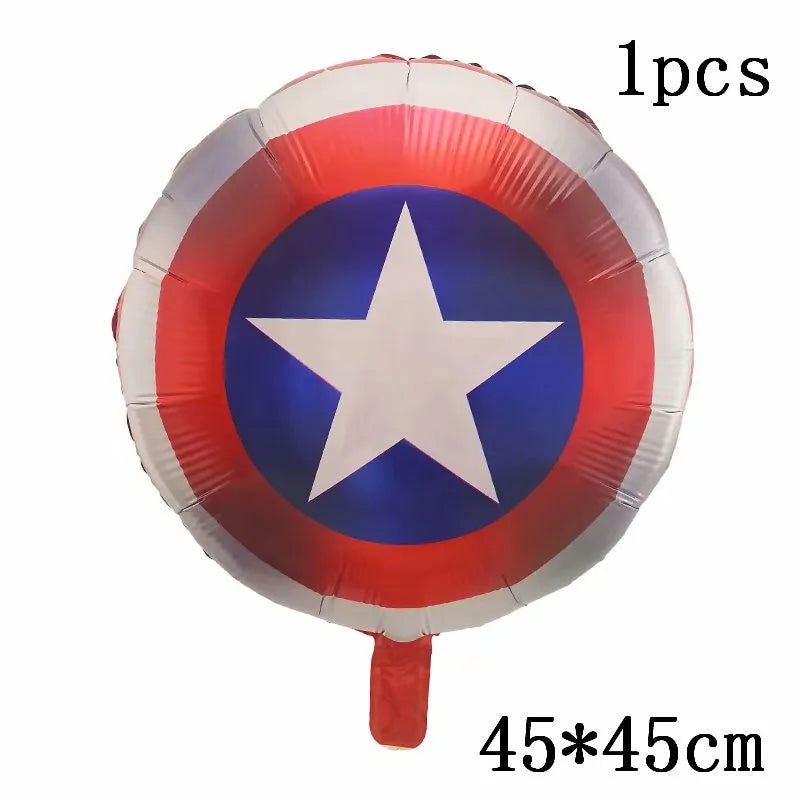 Big 3D Spiderman Iron Man Hero Aluminum Foil Balloons Birthday Party Decorations Kids Cartoon Baby Shower Supplies Gift Globos - Slobuy