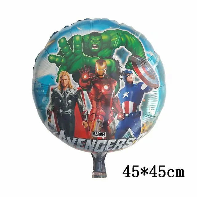 Big 3D Spiderman Iron Man Hero Aluminum Foil Balloons Birthday Party Decorations Kids Cartoon Baby Shower Supplies Gift Globos - Slobuy