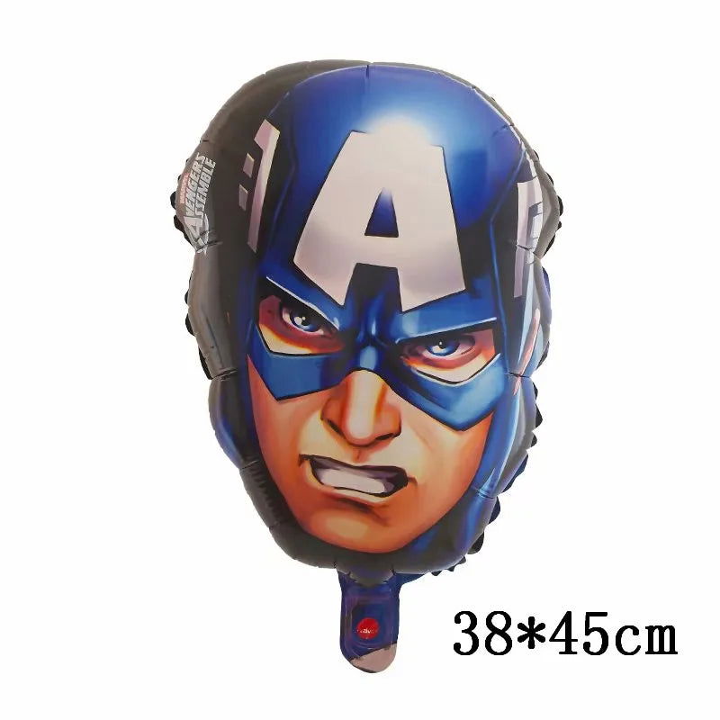 Big 3D Spiderman Iron Man Hero Aluminum Foil Balloons Birthday Party Decorations Kids Cartoon Baby Shower Supplies Gift Globos - Slobuy