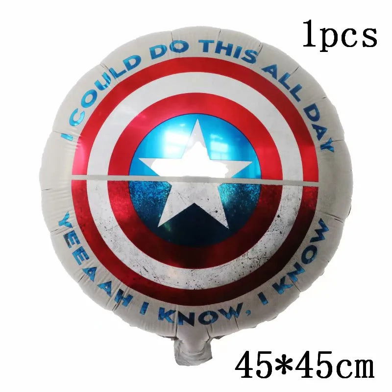 Big 3D Spiderman Iron Man Hero Aluminum Foil Balloons Birthday Party Decorations Kids Cartoon Baby Shower Supplies Gift Globos - Slobuy