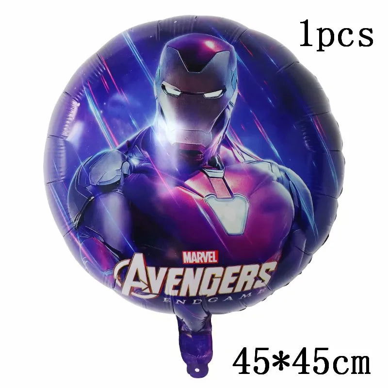 Big 3D Spiderman Iron Man Hero Aluminum Foil Balloons Birthday Party Decorations Kids Cartoon Baby Shower Supplies Gift Globos - Slobuy