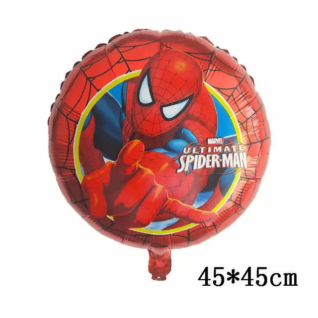 Big 3D Spiderman Iron Man Hero Aluminum Foil Balloons Birthday Party Decorations Kids Cartoon Baby Shower Supplies Gift Globos - Slobuy
