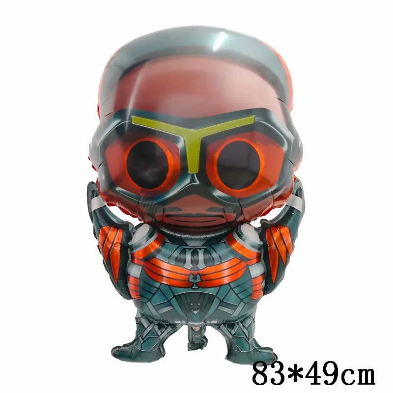 Big 3D Spiderman Iron Man Hero Aluminum Foil Balloons Birthday Party Decorations Kids Cartoon Baby Shower Supplies Gift Globos - Slobuy