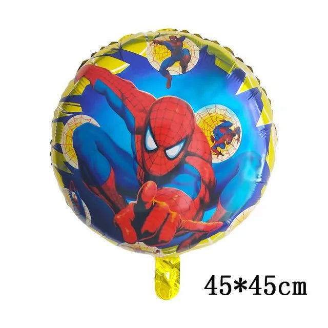 Big 3D Spiderman Iron Man Hero Aluminum Foil Balloons Birthday Party Decorations Kids Cartoon Baby Shower Supplies Gift Globos - Slobuy