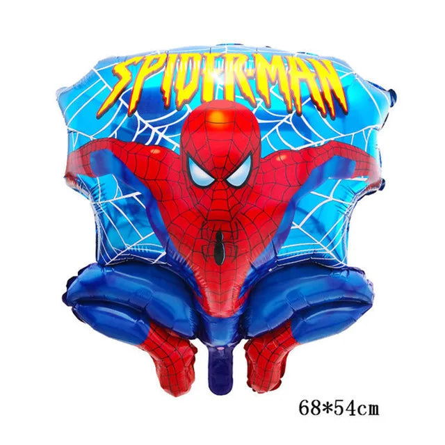 Big 3D Spiderman Iron Man Hero Aluminum Foil Balloons Birthday Party Decorations Kids Cartoon Baby Shower Supplies Gift Globos - Slobuy