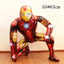 Big 3D Spiderman Iron Man Hero Aluminum Foil Balloons Birthday Party Decorations Kids Cartoon Baby Shower Supplies Gift Globos - Slobuy