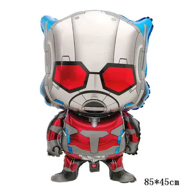 Big 3D Spiderman Iron Man Hero Aluminum Foil Balloons Birthday Party Decorations Kids Cartoon Baby Shower Supplies Gift Globos - Slobuy