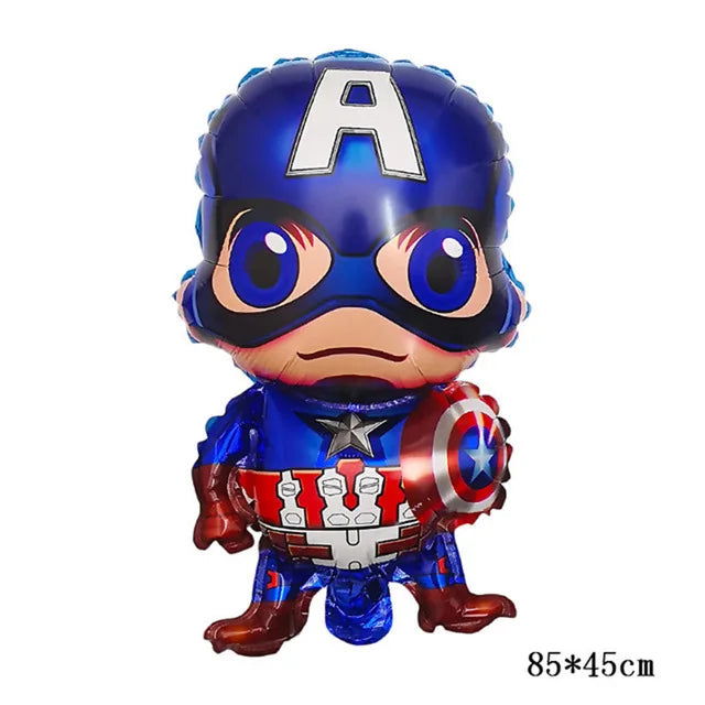 Big 3D Spiderman Iron Man Hero Aluminum Foil Balloons Birthday Party Decorations Kids Cartoon Baby Shower Supplies Gift Globos - Slobuy