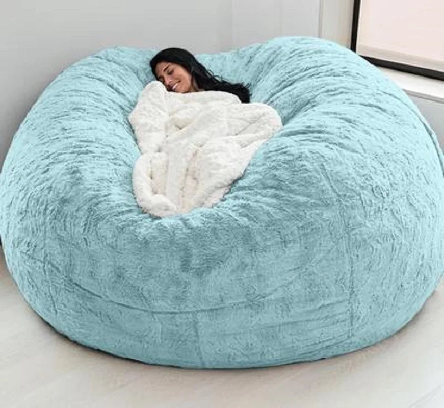 Big Bean Bag Sofa Puff No Filler Floor Seat Futon Lazy Sofa Bed Couch Tatami Comfy Lounge Chair - Slobuy