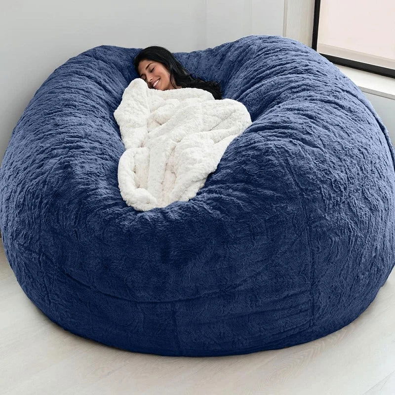 Big Bean Bag Sofa Puff No Filler Floor Seat Futon Lazy Sofa Bed Couch Tatami Comfy Lounge Chair - Slobuy