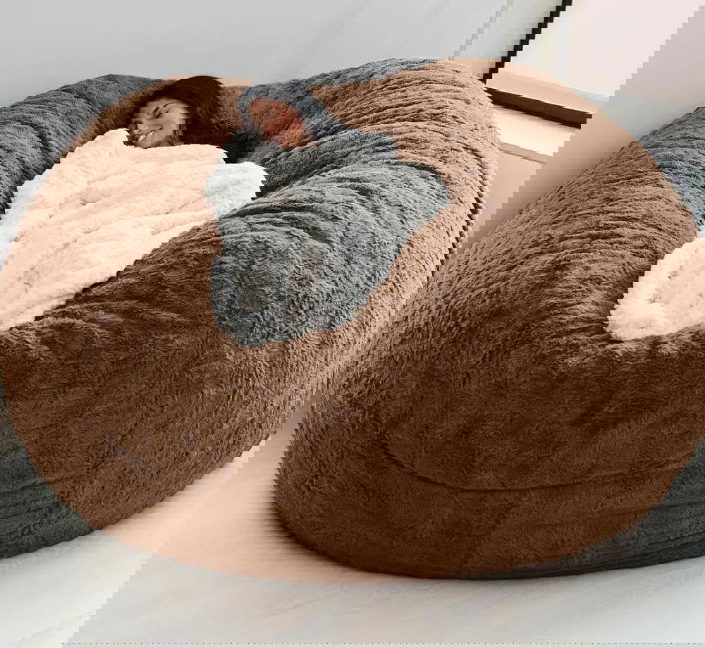 Big Bean Bag Sofa Puff No Filler Floor Seat Futon Lazy Sofa Bed Couch Tatami Comfy Lounge Chair - Slobuy