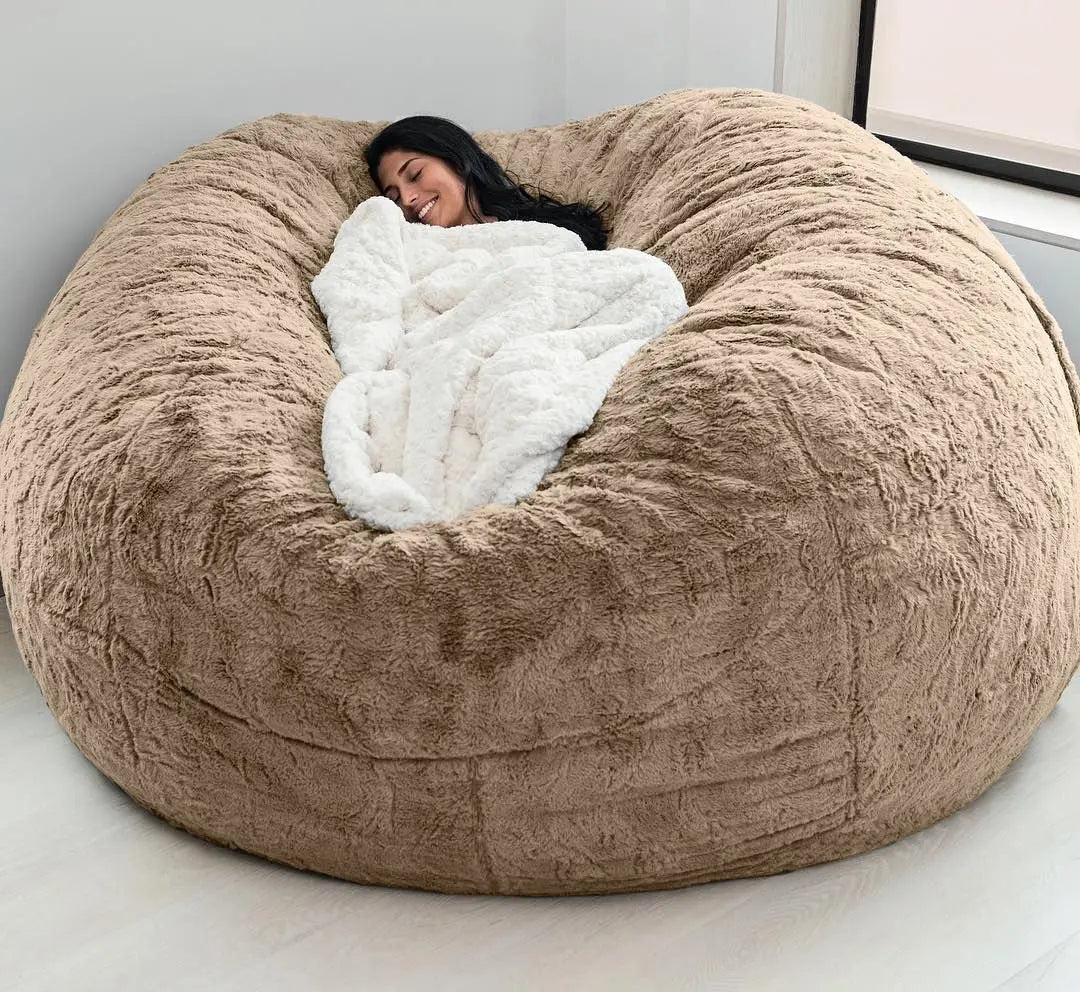 Big Bean Bag Sofa Puff No Filler Floor Seat Futon Lazy Sofa Bed Couch Tatami Comfy Lounge Chair - Slobuy