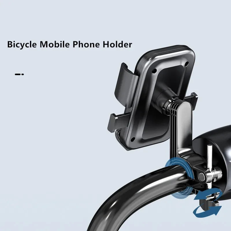 Bike Bicycle Mobile Phone Holder Stand Universal Scooter Motorcycle Motorbike Rearview Mirror Cellphone Mount Support - Slobuy