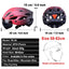 Bike Helmet with LED Tail Light Adult Cycling Helmet Fit 58-62cm Lightweight Breathable Colorful Bicycle Helmets Accessories - Slobuy