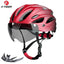 Bike Helmet with LED Tail Light Adult Cycling Helmet Fit 58-62cm Lightweight Breathable Colorful Bicycle Helmets Accessories - Slobuy