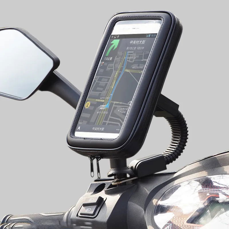 Bike Motor Phone Holder Waterproof Phone Bag Pouch Cases Motorcycle Bicycle Handlebar Cellphones GPS Stand for iPhone Samsung - Slobuy