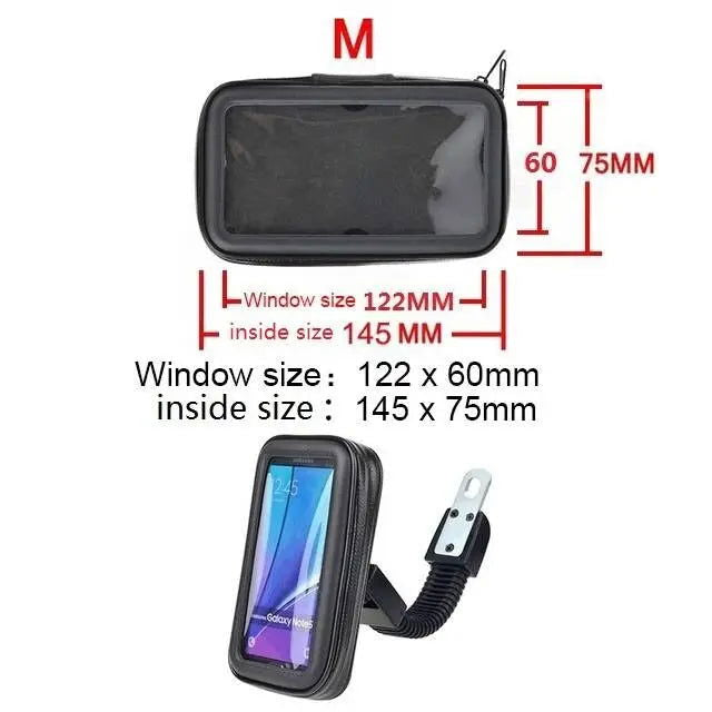 Bike Motor Phone Holder Waterproof Phone Bag Pouch Cases Motorcycle Bicycle Handlebar Cellphones GPS Stand for iPhone Samsung - Slobuy
