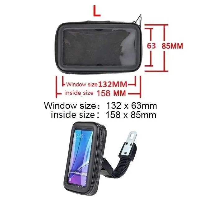 Bike Motor Phone Holder Waterproof Phone Bag Pouch Cases Motorcycle Bicycle Handlebar Cellphones GPS Stand for iPhone Samsung - Slobuy