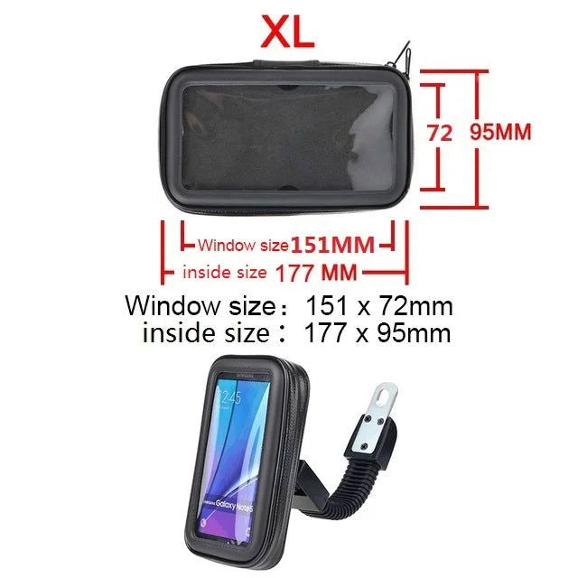 Bike Motor Phone Holder Waterproof Phone Bag Pouch Cases Motorcycle Bicycle Handlebar Cellphones GPS Stand for iPhone Samsung - Slobuy