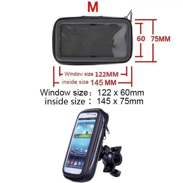 Bike Motor Phone Holder Waterproof Phone Bag Pouch Cases Motorcycle Bicycle Handlebar Cellphones GPS Stand for iPhone Samsung - Slobuy
