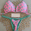 Bikini High Waist Swimsuit Sexy Thong Bikini Set Zebra Print Women Brazilian Swimwear 2023 New Biquini Swim Bathing Suits Women - Slobuy