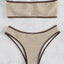 Bikini Sexy Women Swimsuit 2023 New Solid Bandeau Bikinis Set Thong Swimwear Summer Biquini 2 Piece Bathing Suit Beach Female - Slobuy