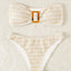Bikini Sexy Women Swimsuit 2023 New Solid Bandeau Bikinis Set Thong Swimwear Summer Biquini 2 Piece Bathing Suit Beach Female - Slobuy