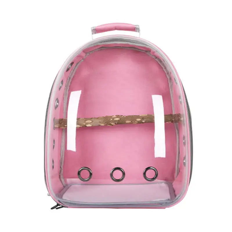 Bird Carrier Bag Parrot Carrying Bag Portable Pet Carrier Backpack for Parakeet Cockatiel Bunny Travel Transparent Pet Bird Cage - Slobuy