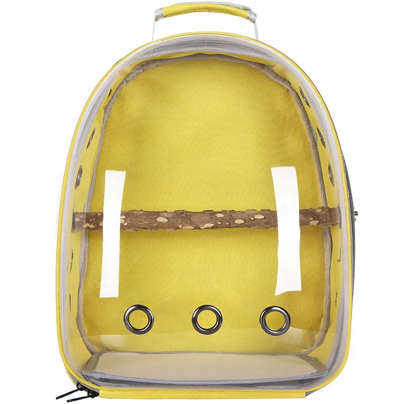Bird Carrier Bag Parrot Carrying Bag Portable Pet Carrier Backpack for Parakeet Cockatiel Bunny Travel Transparent Pet Bird Cage - Slobuy