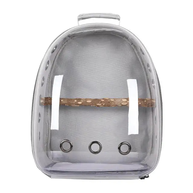 Bird Carrier Bag Parrot Carrying Bag Portable Pet Carrier Backpack for Parakeet Cockatiel Bunny Travel Transparent Pet Bird Cage - Slobuy